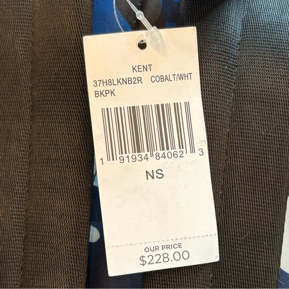 NWT Michael Kors Kent Cobalt White Backpack Army Camouflage Nylon - Picture 5 of 10